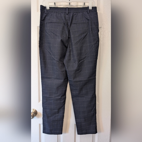 Uniqlo Navy Windowpane Ankle Pants - Picture 3 of 6